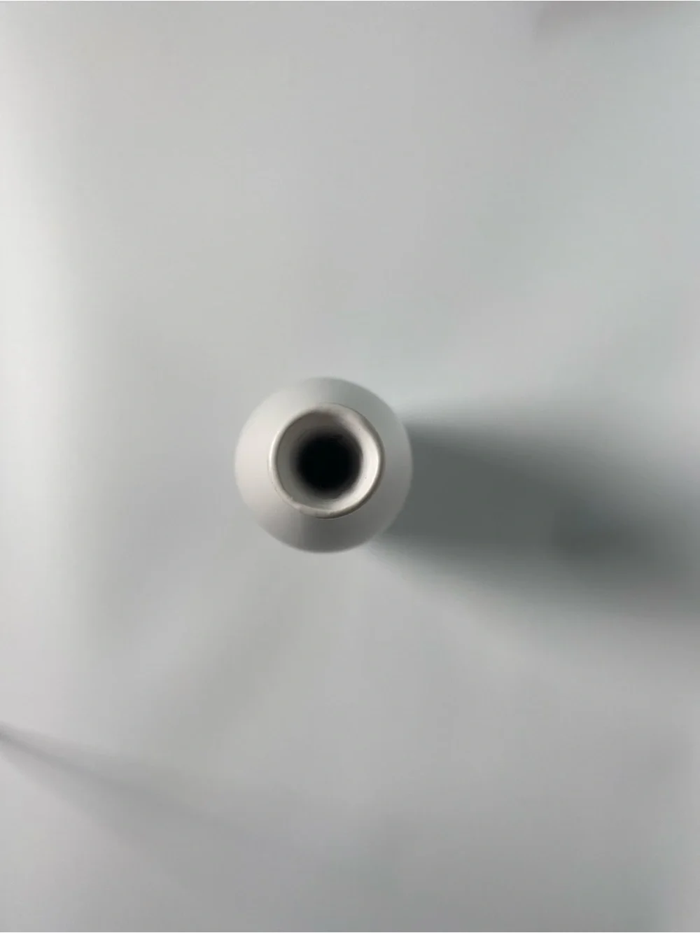 Elegant Tall White Ceramic Bud Vase - Sleek Accent